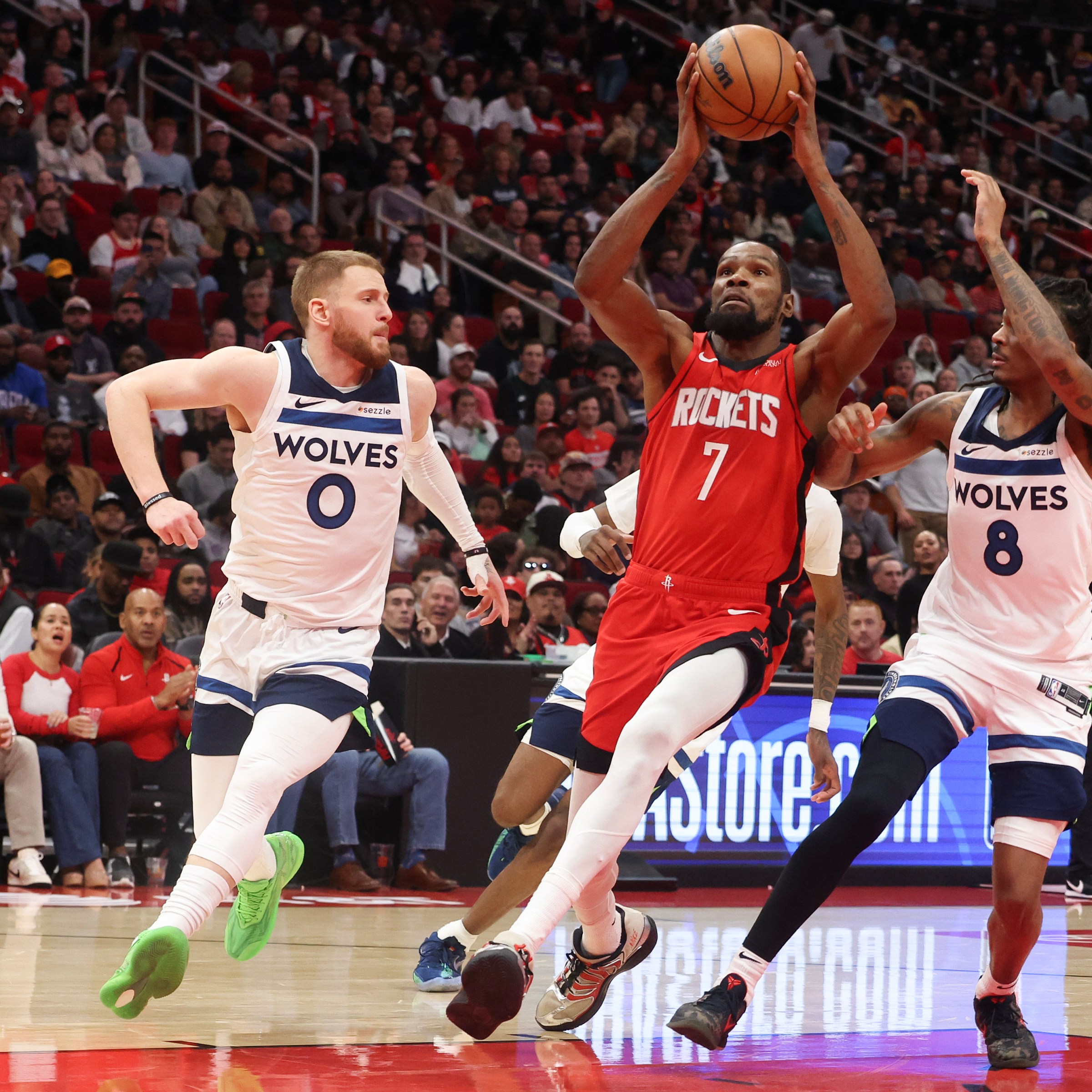 Kevin Durant, Alperen Sengun lead Rockets to 110-105 win over Timberwolves